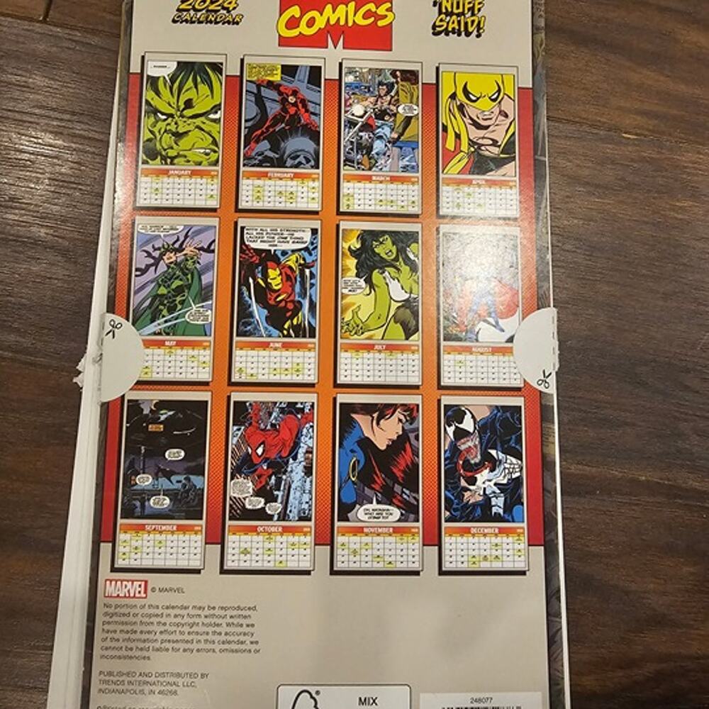 2024 Marvel Comics Mini Poster A-16 Month Calendar by Trends International - Picture 7 of 8
